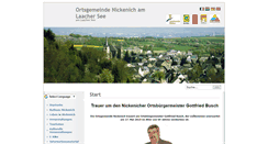 Desktop Screenshot of nickenich.de